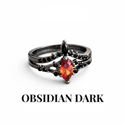 couples rings alternative dark gothic packaging NOXARIS