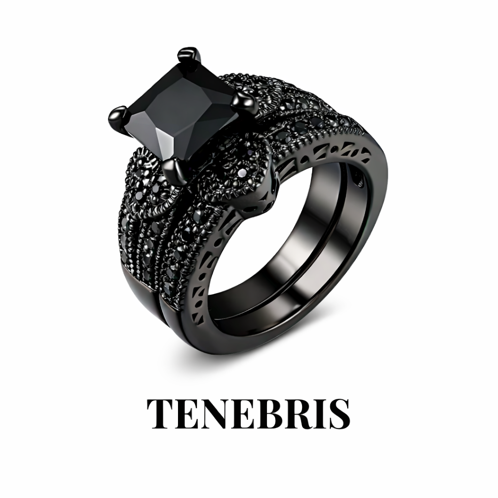 NOXARIS couples rings dark alternative product display