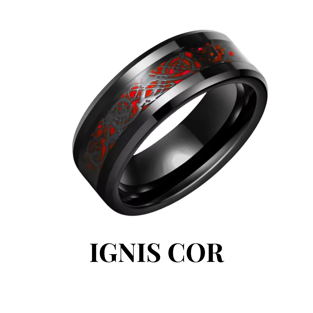 IGNIS DARK couples rings dark gothic alternative
